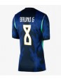 Brazílie Bruno Guimaraes #8 Venkovní Dres pro Dámské MS 2026 Krátký Rukáv Brazílie Bruno Guimaraes #8 Venkovní Dres pro Dámské MS 2026 Krátký Rukáv